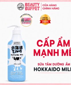 [Shower] Kem tắm dưỡng ẩm mịn da Made In Nature Hokkaido Milk Moisture Rich Shower Cream 450ml