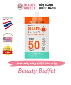 Kem chống nắng Beauty Buffet Invisible Sunscreen UV Protection SPF 50 PA++++ 7g