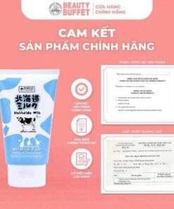 Sữa rửa mặt tạo bọt dưỡng ẩm Made In Nature Hokkaido Milk Moisture Rich Whipping Foam 100g - Ảnh 2