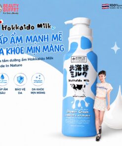 Combo 2 Kem tắm dưỡng ẩm mịn da Beauty Buffet Made In Nature Hokkaido Milk Moisture Rich Shower Cream 700ml - Tặng 1 xà phòng Scentio Milk Plus - Ảnh 3