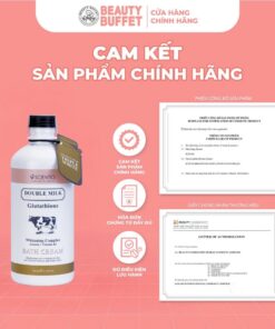 [TIẾT KIỆM HƠN] Combo 2 Kem tắm sáng da Scentio Double Milk Triple Bright Bath Cream 350ml/chai - Tặng 1 xà phòng Scentio Milk Plus - Ảnh 2