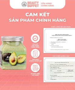 Tẩy tế bào da chết toàn thân quả bơ Beauty Buffet Scentio Avocado Sherbet Body Scrub 350ml - Ảnh 3