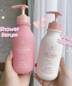 Tinh chất dưỡng thể dưỡng sáng và săn chắc da Scentio Pink Collagen Radiant & Firm Body Essence 350ml - Ảnh 3