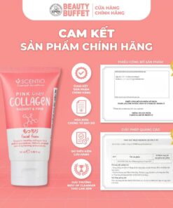 Sữa rửa mặt dưỡng sáng và săn chắc da Scentio Pink Collagen Radiant & Firm Facial Foam 100ml