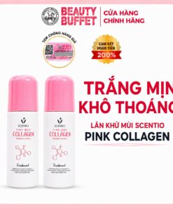 Combo 2 Lăn khử mùi và dưỡng sáng vùng da dưới cánh tay Scentio Pink Collagen Radiant & Firm Deodorant 50ml - Ảnh 2