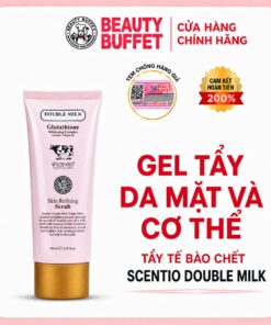 Tẩy tế bào chết sáng da Scentio Double Milk Triple White Skin Refining Scrub 100ml