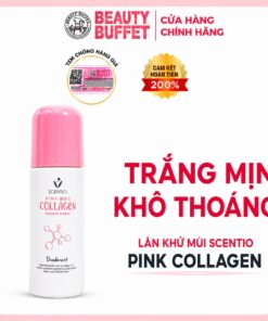 Lăn khử mùi và dưỡng sáng vùng da dưới cánh tay Scentio Pink Collagen Radiant & Firm Deodorant 50ml - Ảnh 2