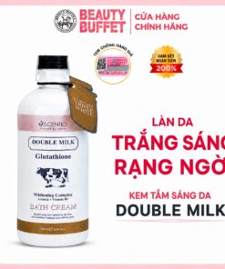 [TIẾT KIỆM HƠN] Combo 2 Kem tắm sáng da Scentio Double Milk Triple Bright Bath Cream 350ml/chai - Tặng 1 xà phòng Scentio Milk Plus