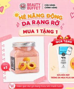 Tẩy tế bào chết toàn thân quả mơ Scentio Apricot/ Raspberry Sherbet Body Scrub 350ml