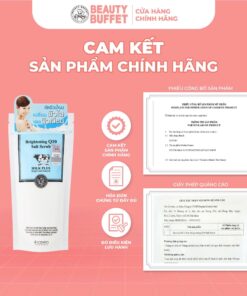 Muối tẩy tế bào chết dưỡng sáng Scentio Milk Plus Brightening Q10 Salt Scrub 300g - Ảnh 2