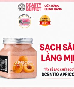 Tẩy tế bào chết toàn thân quả mơ Scentio Apricot/ Raspberry Sherbet Body Scrub 350ml - Ảnh 2