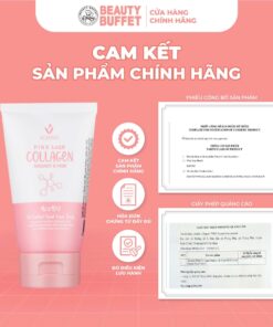 Sữa rửa mặt làm sạch dầu nhờn Scentio Pink Collagen Radiant & Firm Oil Control Facial Foam Scrub 100ml - Ảnh 2