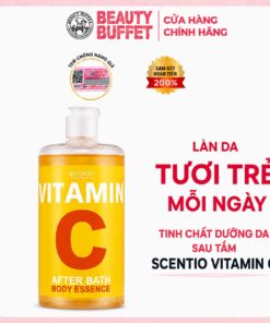 Tinh chất dưỡng thể sau tắm Scentio Vitamin C After Bath Body Essence 450ml