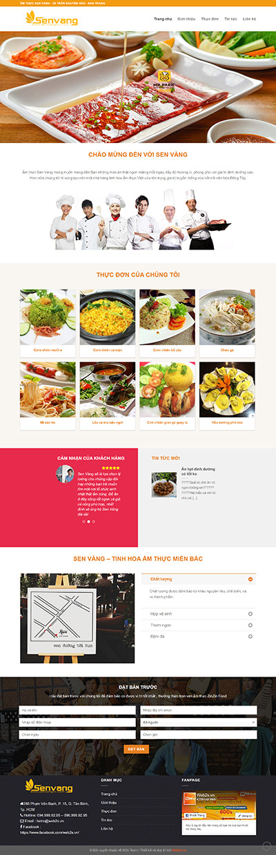 Ảnh xem trước giao diện nh&agrave; h&agrave;ng