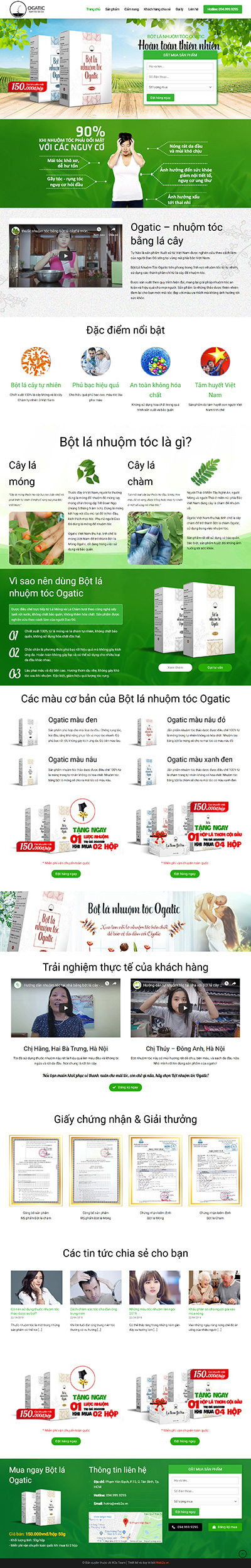 Chăm s&oacute;c t&oacute;c thảo mộc