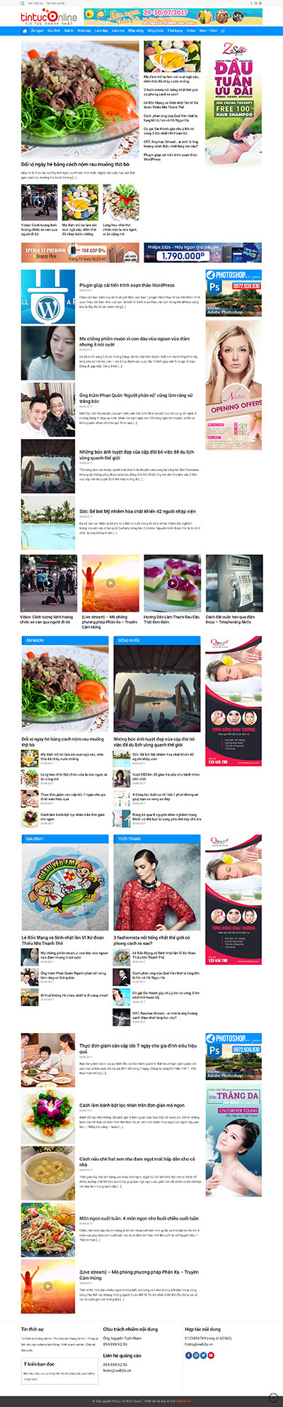 Mẫu website tin tức