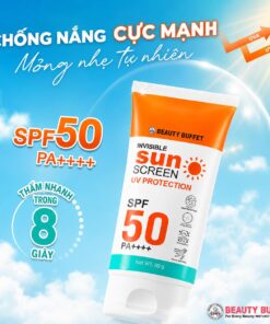 Kem chống nắng da mặt Beauty Buffet Invisible Sunscreen UV Protection SPF 50 PA++++ 50g - Ảnh 3