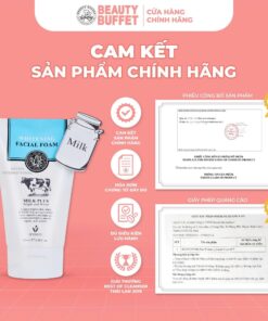 [Cleanser] Sữa rửa mặt trắng da và tạo bọt Beauty Buffet Scentio Milk Plus Whitening Q10 Facial Foam 100ml - Ảnh 2